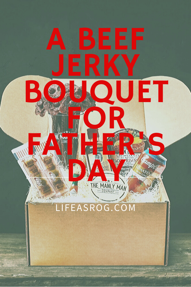a beef jerky bouquet for father\'s day