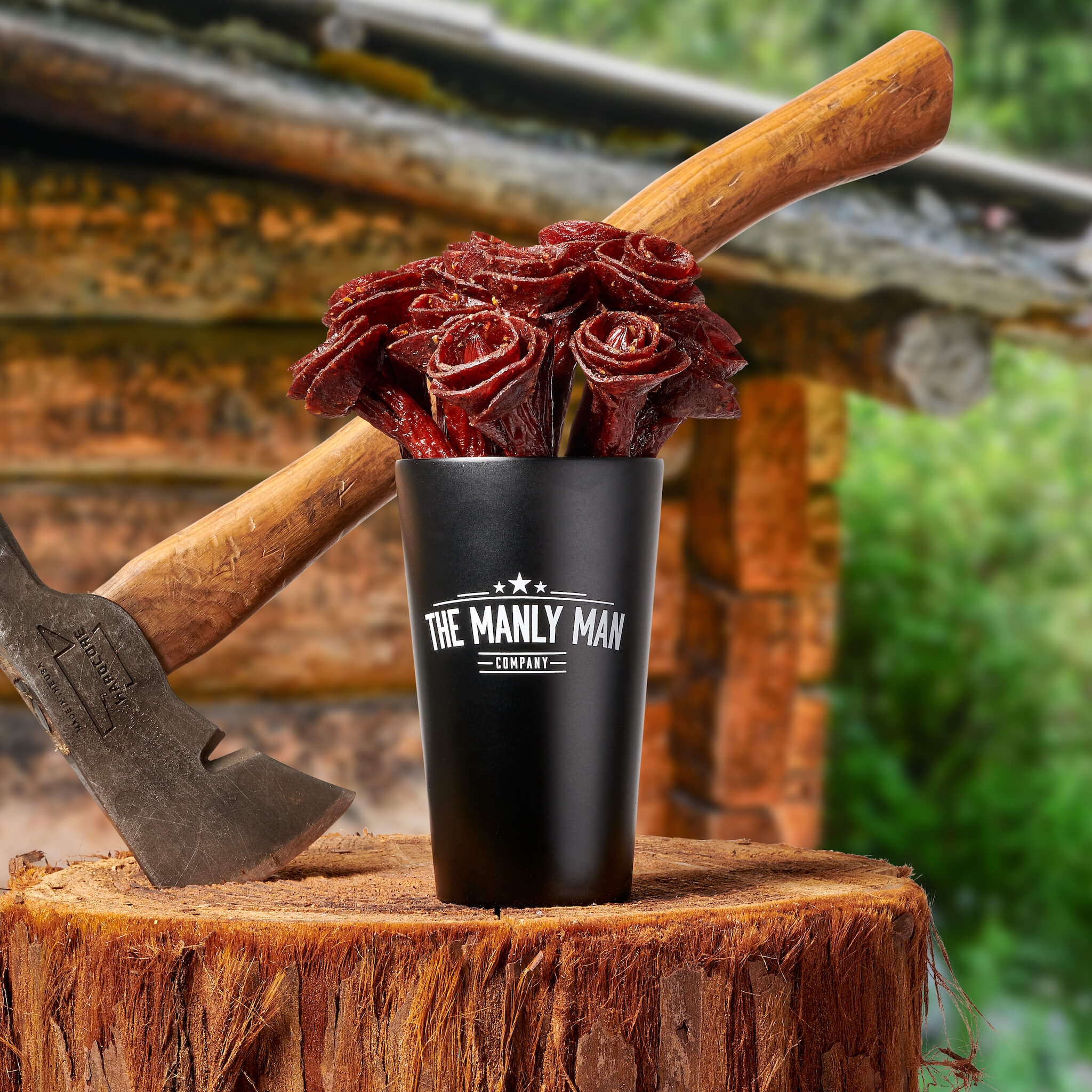 a beef jerky bouquet for the man in your life