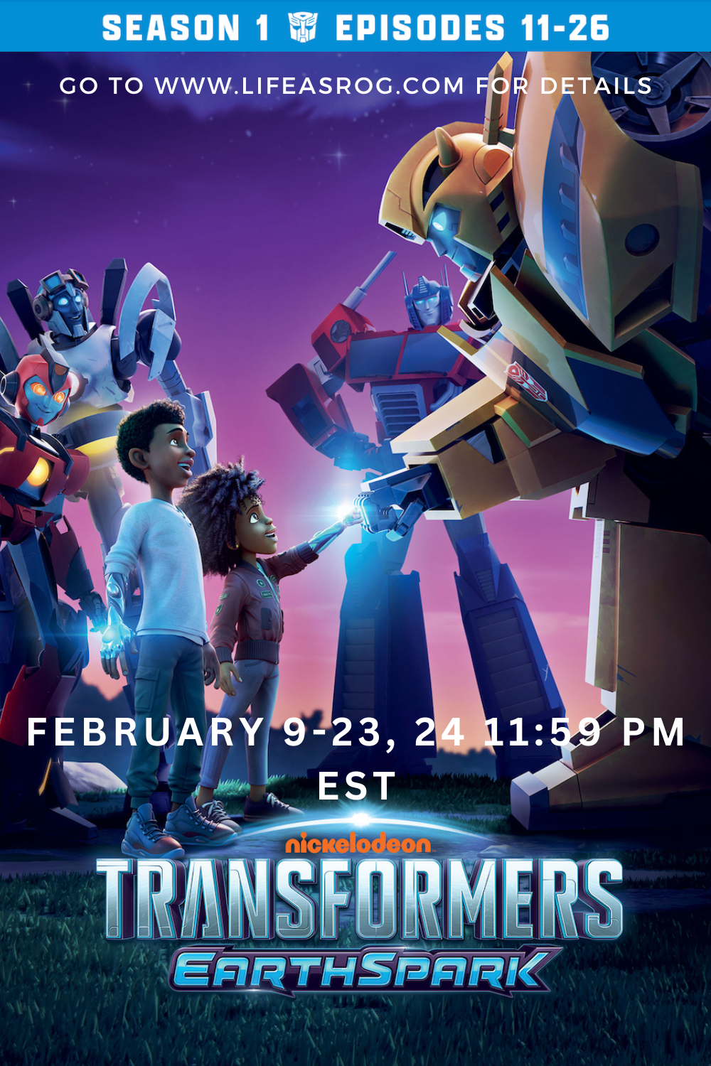 transformers earthspark season 1, episodes 11-26 dvd giveaway