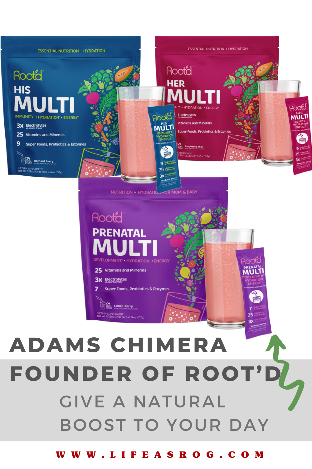 adams chimera founder of root’d-give a natural boost to your day